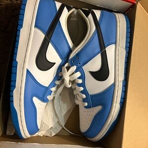 Nike Light Blue and White Low-Top Sneakers